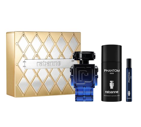 Kit Coffret Rabanne Phantom Masculino Eau de Parfum Intense